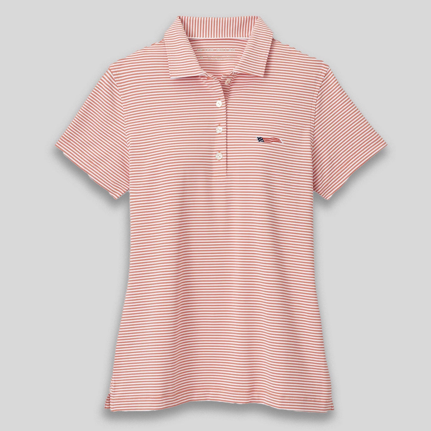 Womens Vista Stripe Jersey Polo