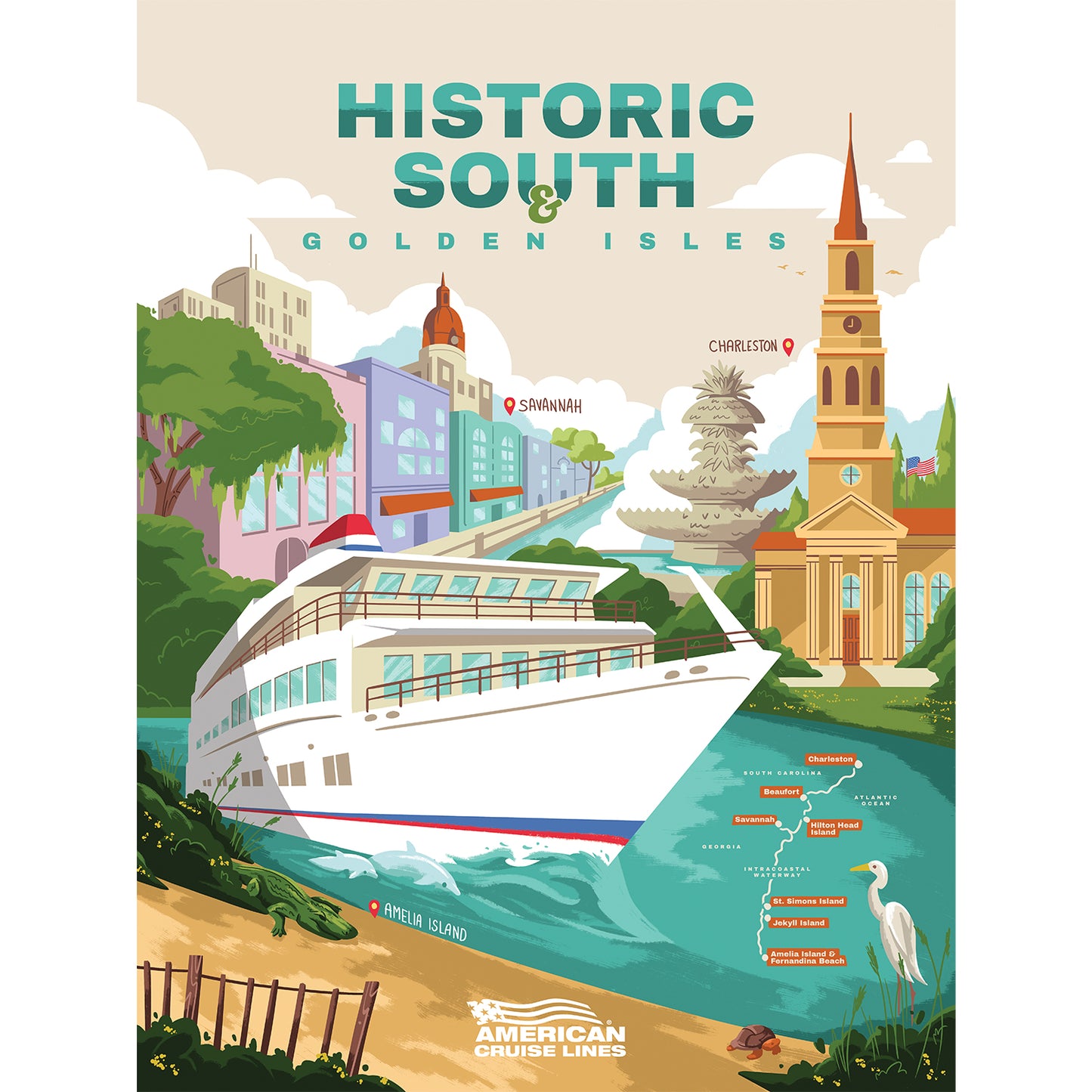 Individual American Cruise Lines Prints